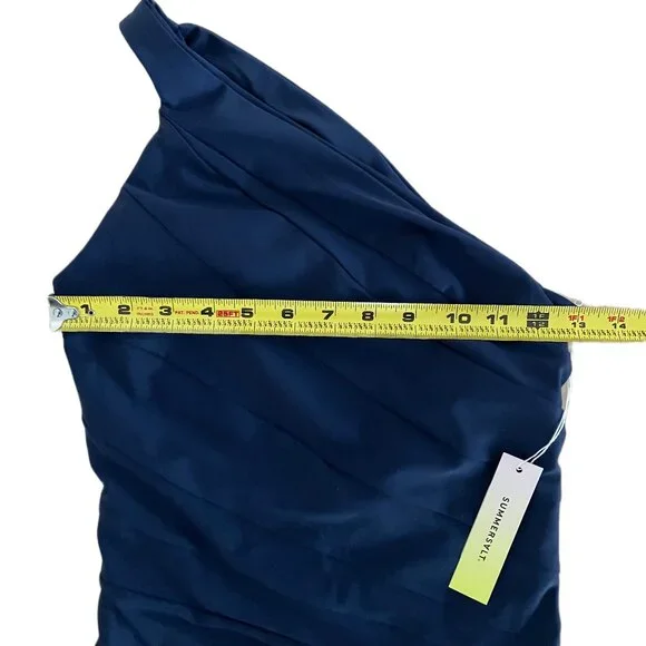 NEW Summersalt Sidestroke One Piece Swimsuit Deep Navy Womens Size 6 - Picture 8 of 9